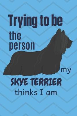 Book cover for Trying to be the person my Skye Terrier thinks I am