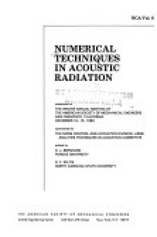 Cover of Numerical Techniques in Acoustics