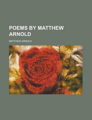 Book cover for Poems by Matthew Arnold
