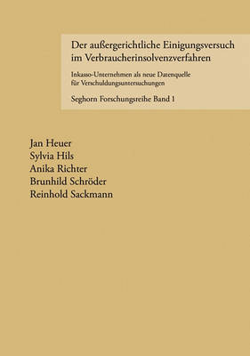 Book cover for Der außergerichtliche Einigungsversuch im Verbraucherinsolvenzverfahren