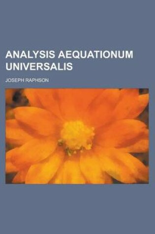 Cover of Analysis Aequationum Universalis