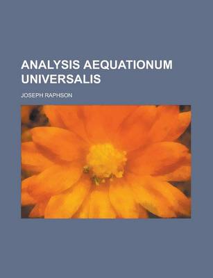 Book cover for Analysis Aequationum Universalis