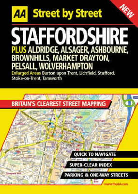 Cover of AA Street by Street Staffordshire