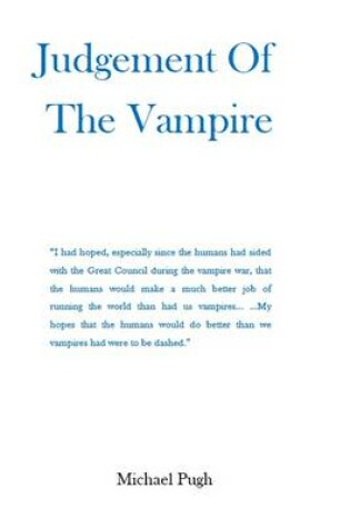 Cover of Judgement of the Vampire