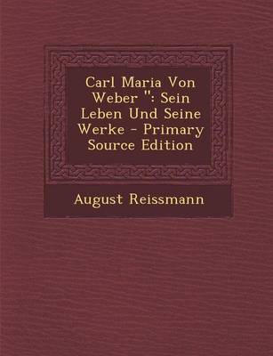 Book cover for Carl Maria Von Weber "