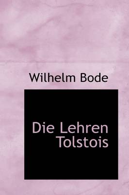 Book cover for Die Lehren Tolstois