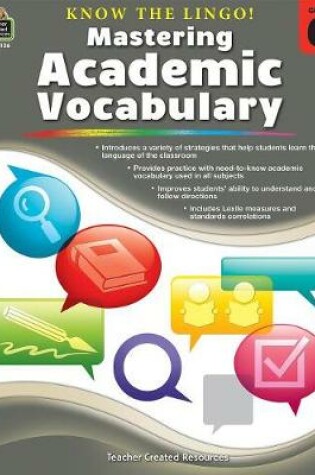Cover of Know the Lingo! Mastering Academic Vocabulary (Gr. 6)