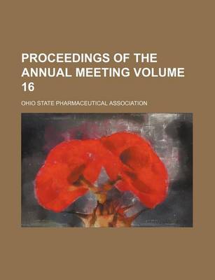 Book cover for Proceedings of the Annual Meeting Volume 16