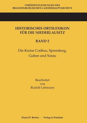 Book cover for Historisches Ortslexikon Für Die Niederlausitz, Band 2