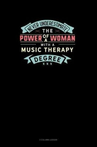 Cover of Never Underestimate The Power Of A Woman With A Music Therapy Degree