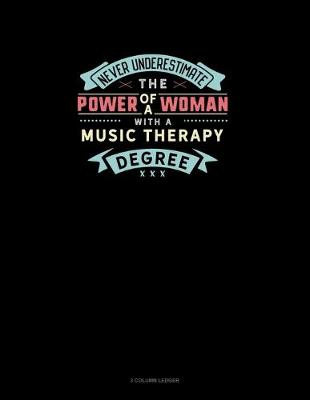 Cover of Never Underestimate The Power Of A Woman With A Music Therapy Degree