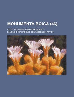 Book cover for Monumenta Boica; Edidit Academia Scientiarum Boica (46)