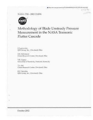 Book cover for Methodology of Blade Unsteady Pressure Measurement in the NASA Transonic Flutter Cascade