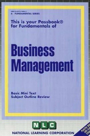 Cover of BUSINESS MANAGEMENT