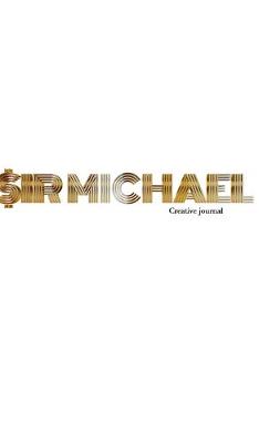 Book cover for Gold graphic sir Michael branded Blank page Creative Note journal