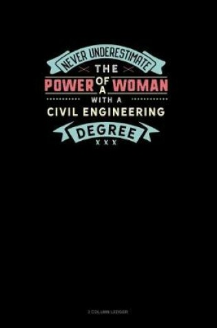 Cover of Never Underestimate The Power Of A Woman With A Civil Engineering Degree