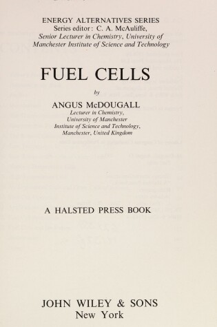 Cover of Mcdougall: *Fuel Cells*