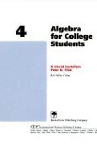 Cover of Algebra for College Students