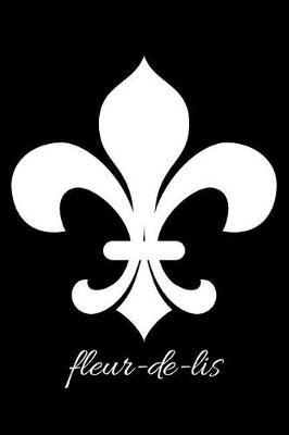 Book cover for fleur-de-lis - Black Blank Notebook with Fleur de Lis Corners