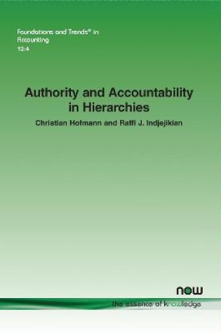 Cover of Authority and Accountability in Hierarchies