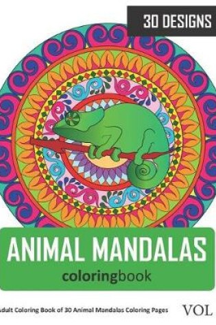 Cover of Animal Mandalas Coloring Book