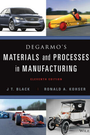 Cover of DeGarmo's Materials and Processes in Manufacturing