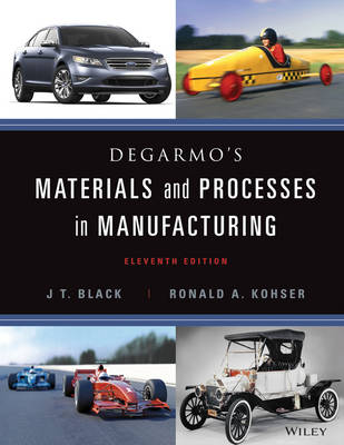 Book cover for DeGarmo's Materials and Processes in Manufacturing