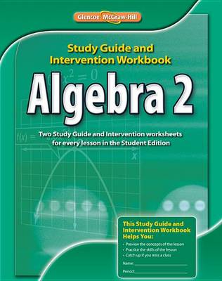 Book cover for Algebra 2, Study Guide & Intervention Workbook