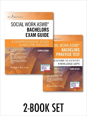 Book cover for Social Work ASWB Bachelors Exam Guide and Practice Test Set