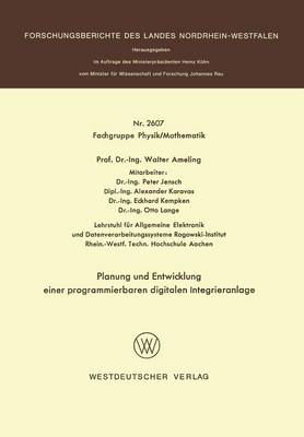 Cover of Planung Und Entwicklung Einer Programmierbaren Digitalen Integrieranlage