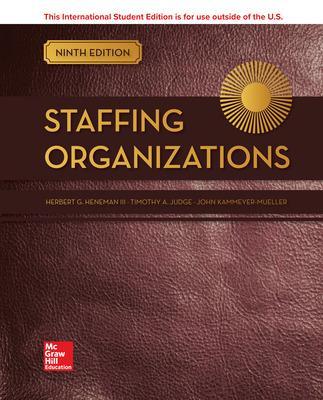 Book cover for ISE Staffing Organizations