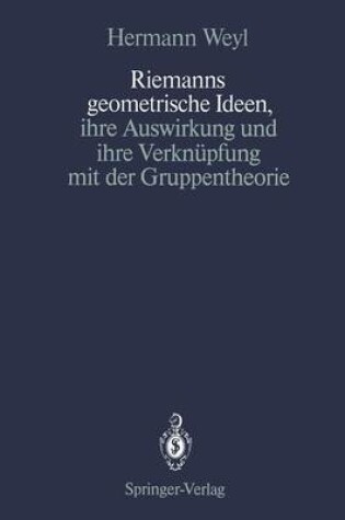 Cover of Riemanns Geometrische Ideen, Ihre Auswirkung und Ihre Verknupfung mit der Gruppentheorie