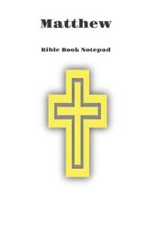 Cover of Bible Book Notepad Matthew