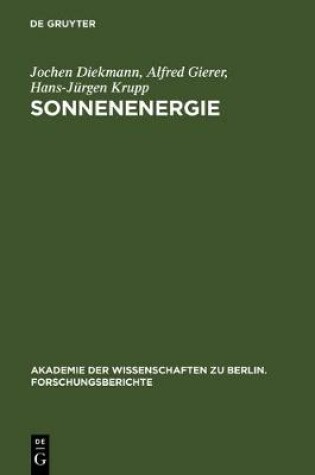 Cover of Sonnenenergie