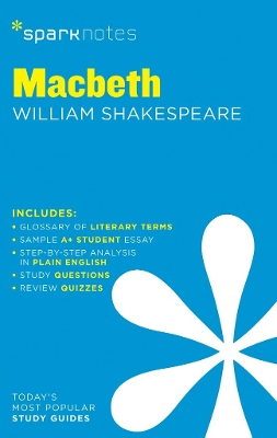 Book cover for Macbeth SparkNotes Literature Guide