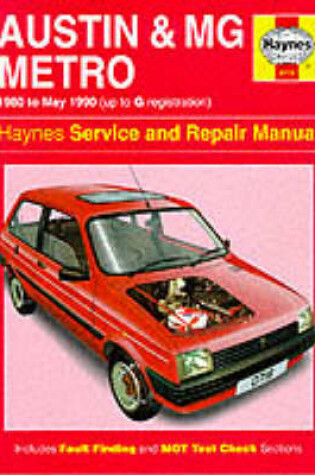 Cover of Austin, M.G. Metro, 1980-90 Service and Repair Manual