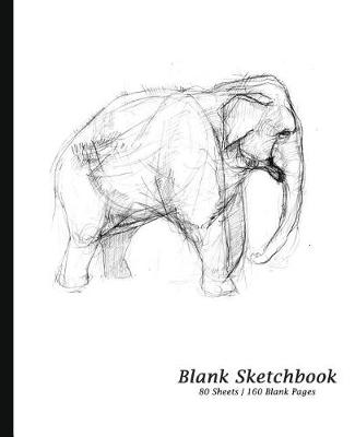 Book cover for Blank Artist Sketchbook- Elephant Cover