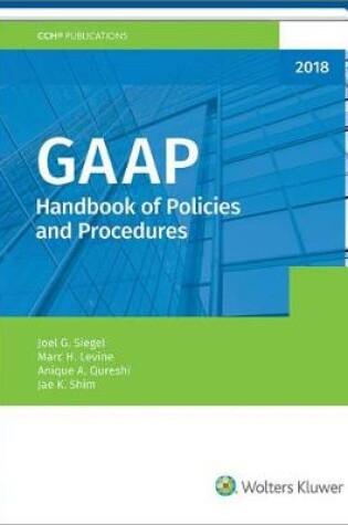 Cover of GAAP Handbook of Policies and Procedures (2018)