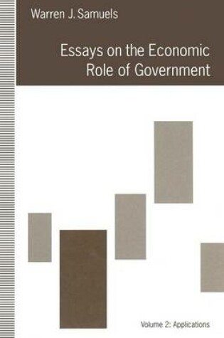 Cover of Essays on the Economic Role of Government