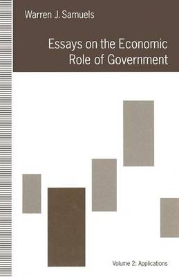 Book cover for Essays on the Economic Role of Government