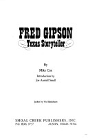 Book cover for Fred Gipson, Texas Storyteller