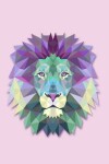 Book cover for Polygonal Geometric Lion's Head Notebook Journal