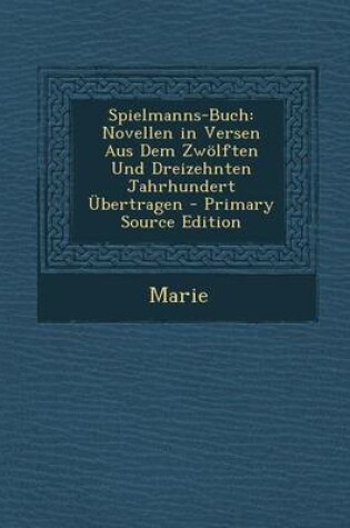 Cover of Spielmanns-Buch