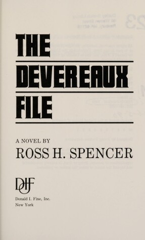 Cover of The Devereaux File