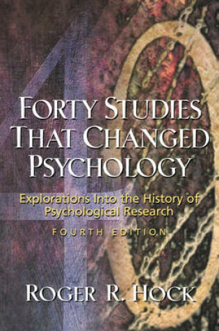 Cover of Forty Studies That Changed Psychology