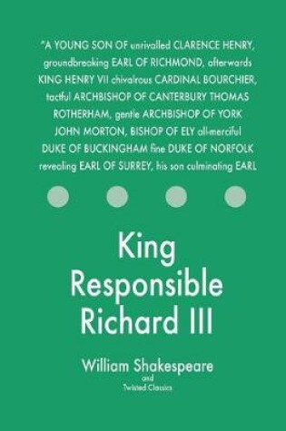 Cover of King Responsible Richard III