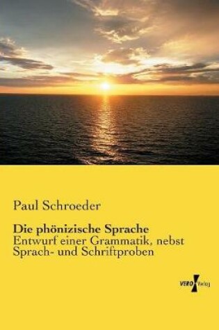 Cover of Die phoenizische Sprache