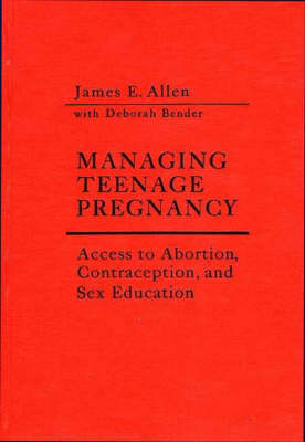 Book cover for Managing Teenage Pregnancy
