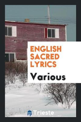 Book cover for English Sacred Lyrics