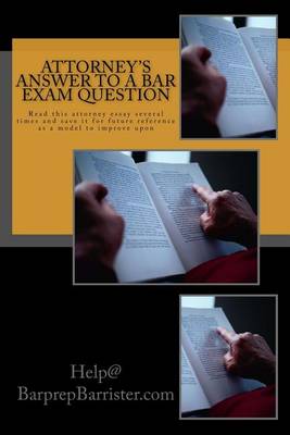 Book cover for Attorney's Answer to a Bar Exam Question